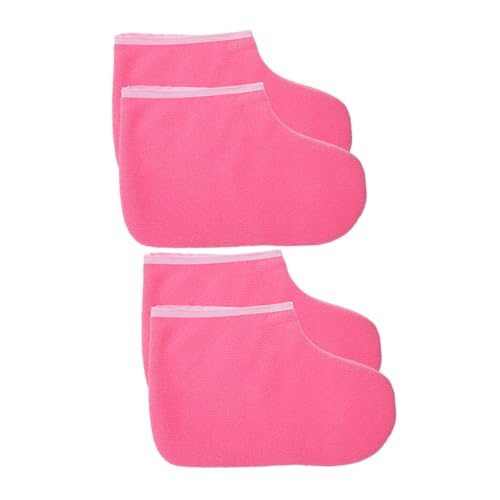 2 pares cubiertas de terapia de parafina para pies