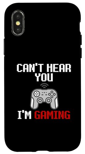 Can't Hear You I'm Gaming Funny Meme For PC Console Gamers �X�}�z�P�[�X iPhone X/XS �p