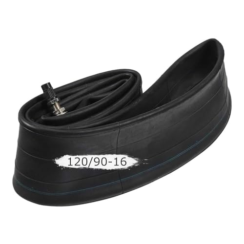 120/90-16 Cámara de Bici Gruesa Butílica, 120/90/16 Cámara Moto Duradera, 120 90 16 Cámara Robusta para Scooter Motocicleta 16 Pulgadas