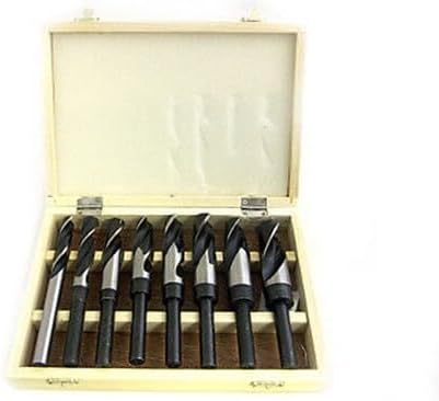 8 PCS SIZE WOOD DRILL BITS SET 1/2" shank HEAT TREATED ALLOY STEEL w/Case