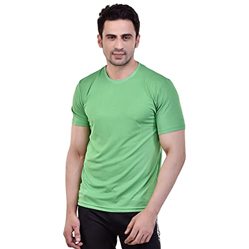 Image of Fashionbazzar4u Men's Cotton Blend Regular Fit Solid Round Neck T-Shirt
