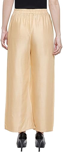 Image of Fancy Star Women Super-Combed Cotton and Rayon Solid Full Length Regular Palazzo