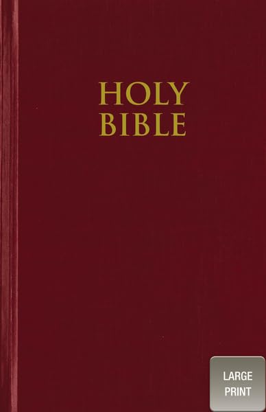 NIV, Pew Bible, Large Print, Hardcover, Red Hardcover – Large Print, April 9, 2011