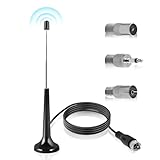 Compatibilidad universal: un sistema de antena de alta fidelidad para interiores. Antena FM Ideal para varios dispositivos audiovisuales, incluyendo radios portátiles, sintonizadores estéreo, receptores AV, sistemas de cine en casa y receptores HiFi. Con una impedancia estándar de 75 ohmios para una integración perfecta.