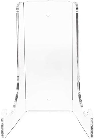 Clear Choice Double-Bend Acrylic Easel Stand 6.5 H 3/16 thick |Table top or Wall Mount, Display, Flat Plates, Photos, Place Cards, use for Weddings, Funerals or Birthdays | Clear (H6.5 X W 4.5X D 3.5)