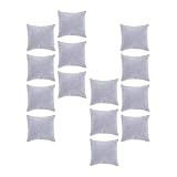 Uonlytech Set 14 Pezzi Cuscini Espositore per Gioielli Grigio, Cuscino Porta Bracciali e Orologi Morbido, Accessori Esposizione per Negozi e Vetrine di Gioielli
