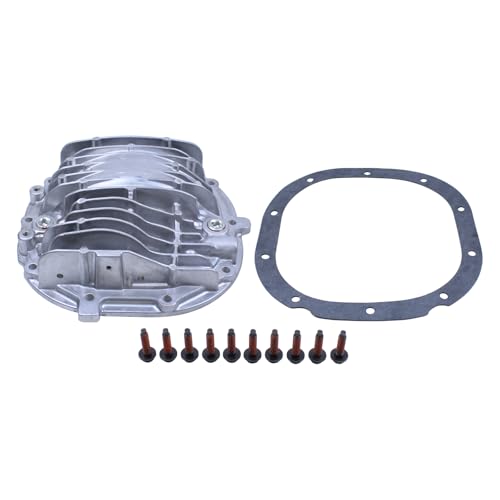 MOTOKU Aluminum Finned 8.8" Rear Axle Differential Cover w/Bolts and Gasket for Ford Mustang 3.7L 1985-2014