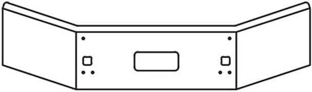 Technical Precision Replacement for Kenworth T880 Year 2023 20 in Chrome Steel Boxed END Bumper WMOUNTING Standard Step and TOWHITCH Holes