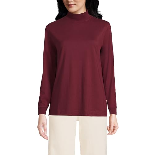 Image of Lands' End Women's Plus Size Long Sleeve Super T Mock