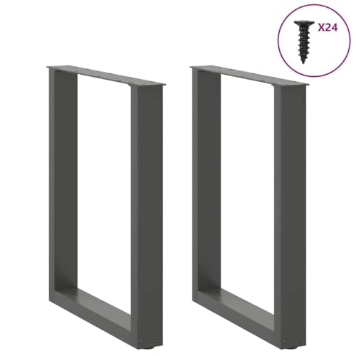 Pieds de table à manger de style industriel en acier réglables 60 cm - 3