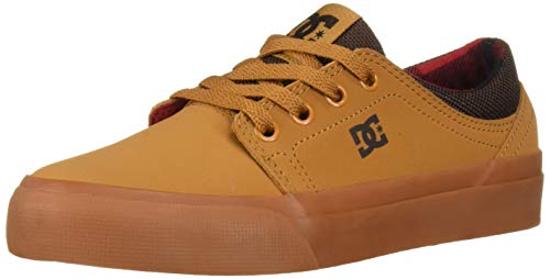 DC Boys' Trase SE Skate Shoe, Wheat, 2 M M US Big Kid