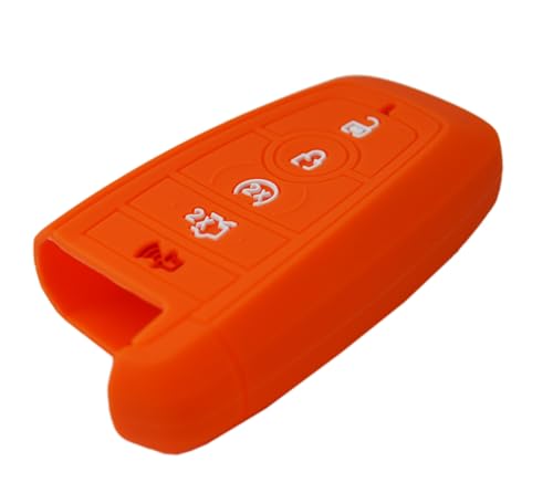 Image of Silicone Key Fob Cover for Ford F150 Mustang Explorer Expedition Escape Edge Bronco Transit Maverick and Lincoln Navigator Nautilus Aviator Corsair