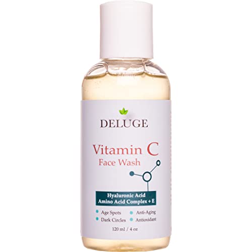 VITAMIN C FACE WASH GEL with Amino Acid Complex, Hyaluronic Acid, Tea Tree Oil and Vitamin E