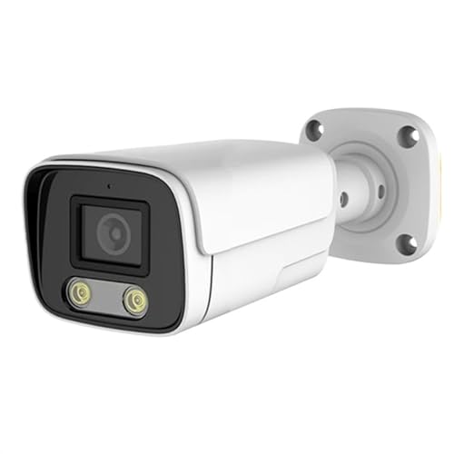 DRAUXI Caméra Bullet AHD 8MP, sécurité extérieure, étanche, détection de Mouvement, vidéosurveillance analogique 5MP, Vision Nocturne Couleur Infrarouge...