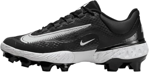 Nike Alpha Huarache Elite 4 Low MCS (FD6221-003, noir/gris fumé foncé/blanc), Noir/gris fumé foncé/blanc, 45 EU