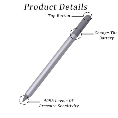 Stylus Pen 1776 compatible con pantallas Surface: escribe sin retraso digital 3