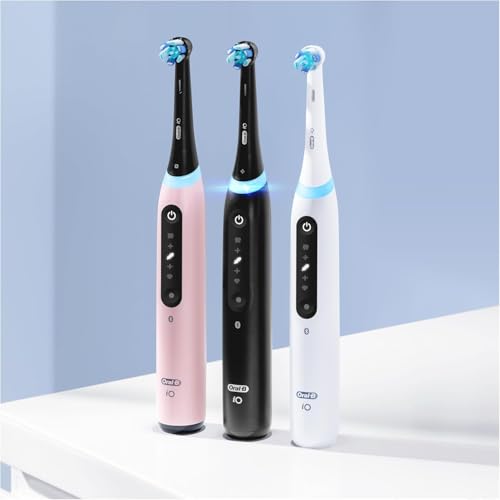 Oral-B iO Series 5 Elektrische Zahnbürste Schwarz PLUS Ausgewählte Original Oral-B iO Aufsteckbürsten Schwarz 5x – Bild 6