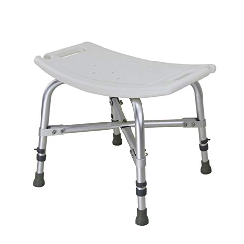 Silla de ducha con respaldo, capacidad resistente de 500 libras, altura ajustable, taburete de baño antideslizante para ancianos y discapacitados, banco de baño con reposabrazos ocultos