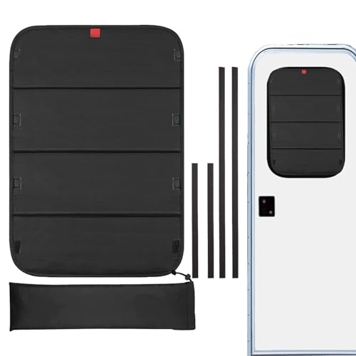 Persiana para Ventana de Puerta de Autocaravana - Persiana Opaca para Ventana de Autocaravana 25'x 16' Aislamiento Plegable de protección UV Total para Ventana de Autocaravana | Mampara de privacidad