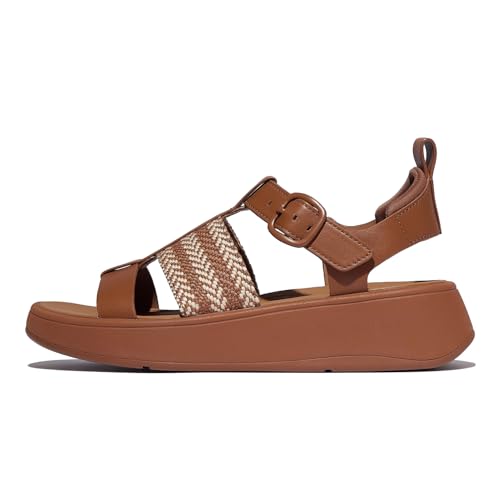 FitFlop Women's F-Mode V-Weave/Leather Fisherman Sandals Wedge2