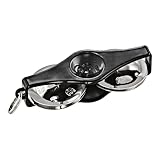 Meinl Percussion Schlüsselanhänger Tamburin Gadget - Mini Musikinstrument mit Schlüsselring - ABS Kunststoff, Schwarz (KRT-BK)