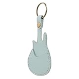 COSMEVIVI ギターピック収納バッグ 軽量 レザー製 ホルダー ケース エレキギター用 ピック整理 収納 属具付き キーホルダー機能 持ち運び便利 小型