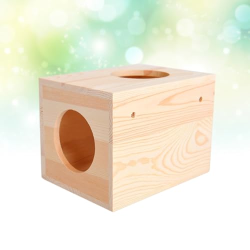 Casa de hámster de madera segura para ejercicio de cobayas 7