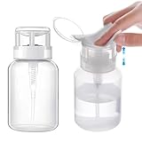 Biutee Clear Bottle 2 PCS Dispenser Bottle for Nail Polish and Makeup Remover 200ml (2 PCS)