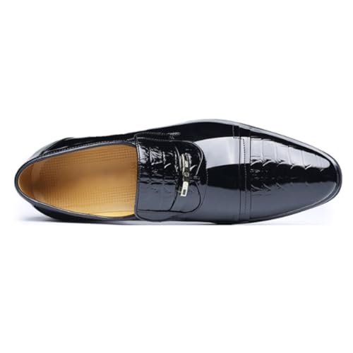 Men's Casual Dress Shoes Fashion Gradient Color Men Dress Shoes Slip on Leather Shoes Point Toe Business Casual Formal Shoes for Wedding Anti-Slip Low Top Non Slip Prom2