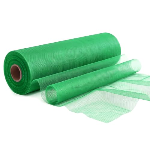 Rouleau de Tulle Vert 30cm x 92M, EUBSWA Jupe de Table Tulle Mariage Décoration pour Chemin de Table Bricolage Artisanat Fête Déco