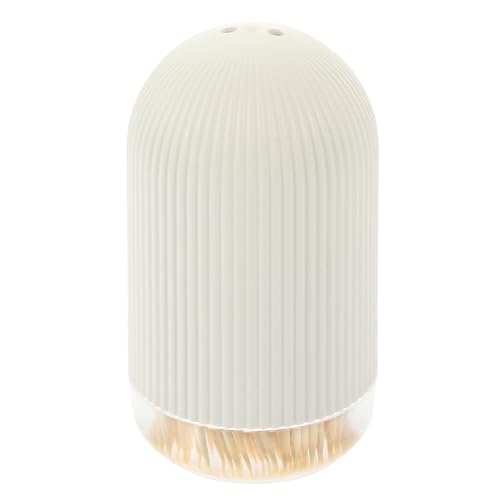 NAMOARLY Juego de Dientes de Madera Doble Punta Dispensador de Natural, Portátil y Seguro para Cuidado Bucal en Hogar, Restaurantes y Eventos (Amarillo Claro)