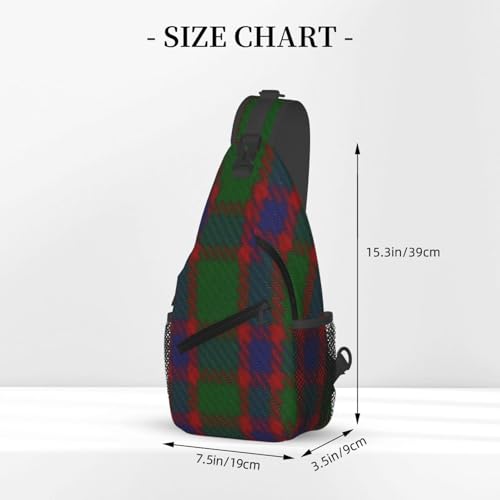 Dyale Hall Clan Family Tartan Fashionable, Portable, And Large Capacity Men'S Casual Cross Chest Bag3