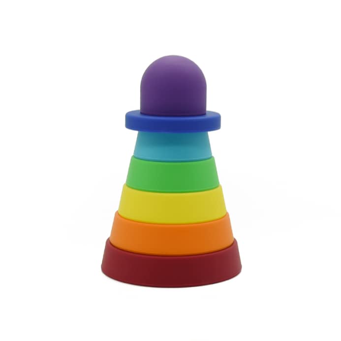 Image of Elle Belle Baby Sensory Toy for Early Learning, Motor Skills, Shapes- Dishwasher Safe, Food-Grade & Soft Silicone