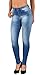 ESRA Damen Jeans Jeanshose Damen Skinny High Waist Hochbund Hose bis Übergröße S300