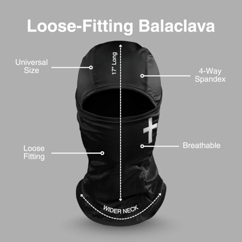 Image of SLEEFS Balaclava Face Mask Men & Women - Loose Fit, Breathable Ski Mask Shiesty for Football, Cycling - All Weather Use