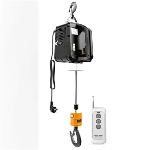 KLYDBMYT Grúa portátil de 500 kg para elevación de Motores, polipastos eléctricos para automóviles, mejoras en el hogar, manipulación de Carga y talleres de producción (Control Remoto).