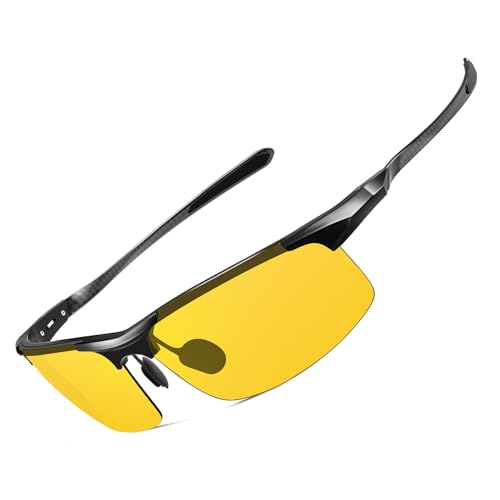 Image of ANYLUV Polarized Sunglasses for Men Carbon Fiber Sunglasses with UV400 Protection for Fishing Driving Gift