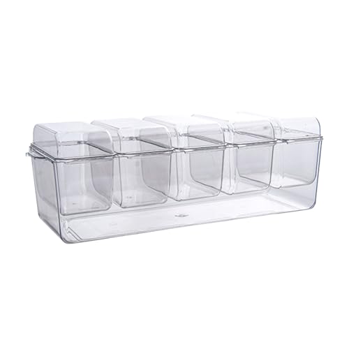 Présentoir réfrigéré transparent de buffet avec compartiments et couvercle de protection - 2