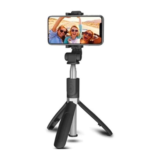 Bastão Pau Selfie Tripé Controle Bluetooth Retrátil Celular Suporte Portátil Universal Mesa Câmera Monopod 3 em 1 Rotação 360 GoPro iPhone Estabilizador Fotos Profissional Regulável