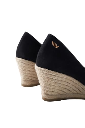 Dunes Canvas Espadrille Wedges with 2 ½” Heel Women's Sandals with Breathable Cotton Canvas and 100% Natural Jute Midsole for All Casual Occasions4