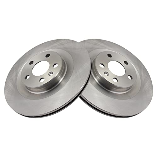 Image of TRQ Rear Brake Pad and Rotor Set Ceramic Vented Rotors | For 2019 Volvo S60 2017-2019 S90 V60 2018-2019 V90 V90 Cross Country XC60 XC90