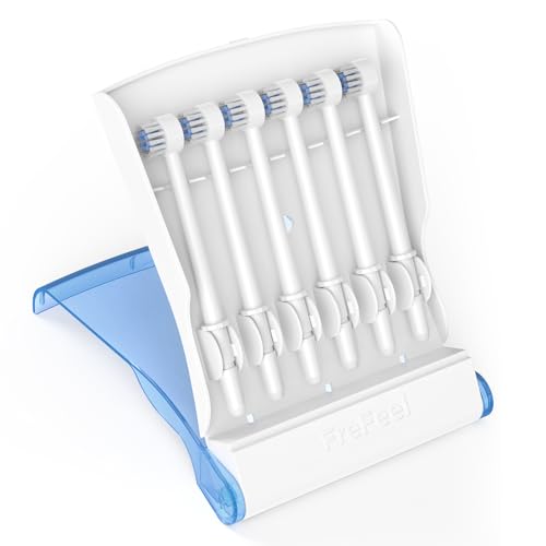 Image of Replacement Heads for Waterpik, Replacement Picks for Water Pik Water Flosser (6 Toothbrush Tips + Storage Case Bundle)