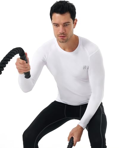 Runhit Long Sleeve Compression Shirts for Men, UPF 50+ Men's Compression Shirts, Running Athletic Workout Base Layer4