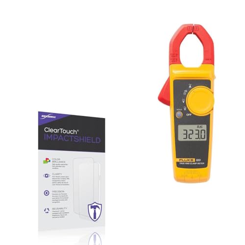 BoxWave Screen Protector Compatible With Fluke 323 - ClearTouch ImpactShield (2-Pack), Impenetrable Screen Protector Flexible Film