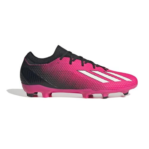 adidas Unisex-Adult X SPEEDPORTAL.3 Laceless Football Boots Firm Groun Shoes, Team Shock Pink 2/Zero Metallic/Black, 4