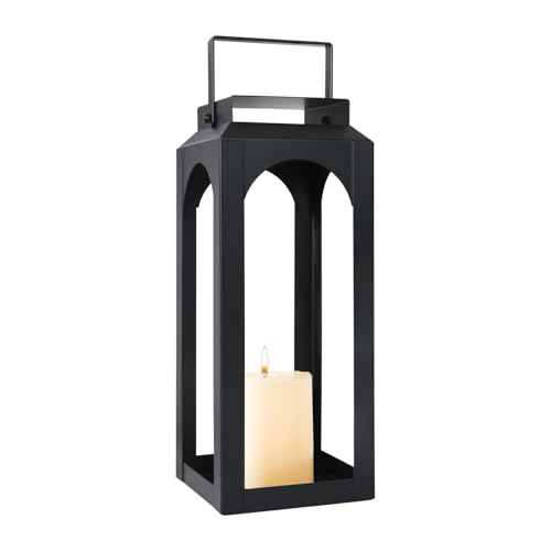 Decorative Metal Candle Lantern 12.7" High, Hanging Candle Lanter...