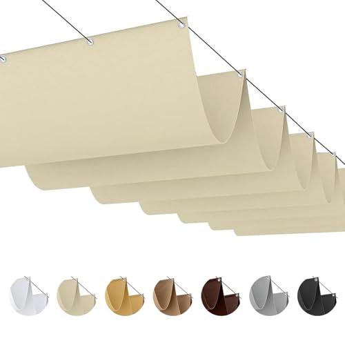 Toldo retráctil impermeable con protección UV 95% para patio exterior 2