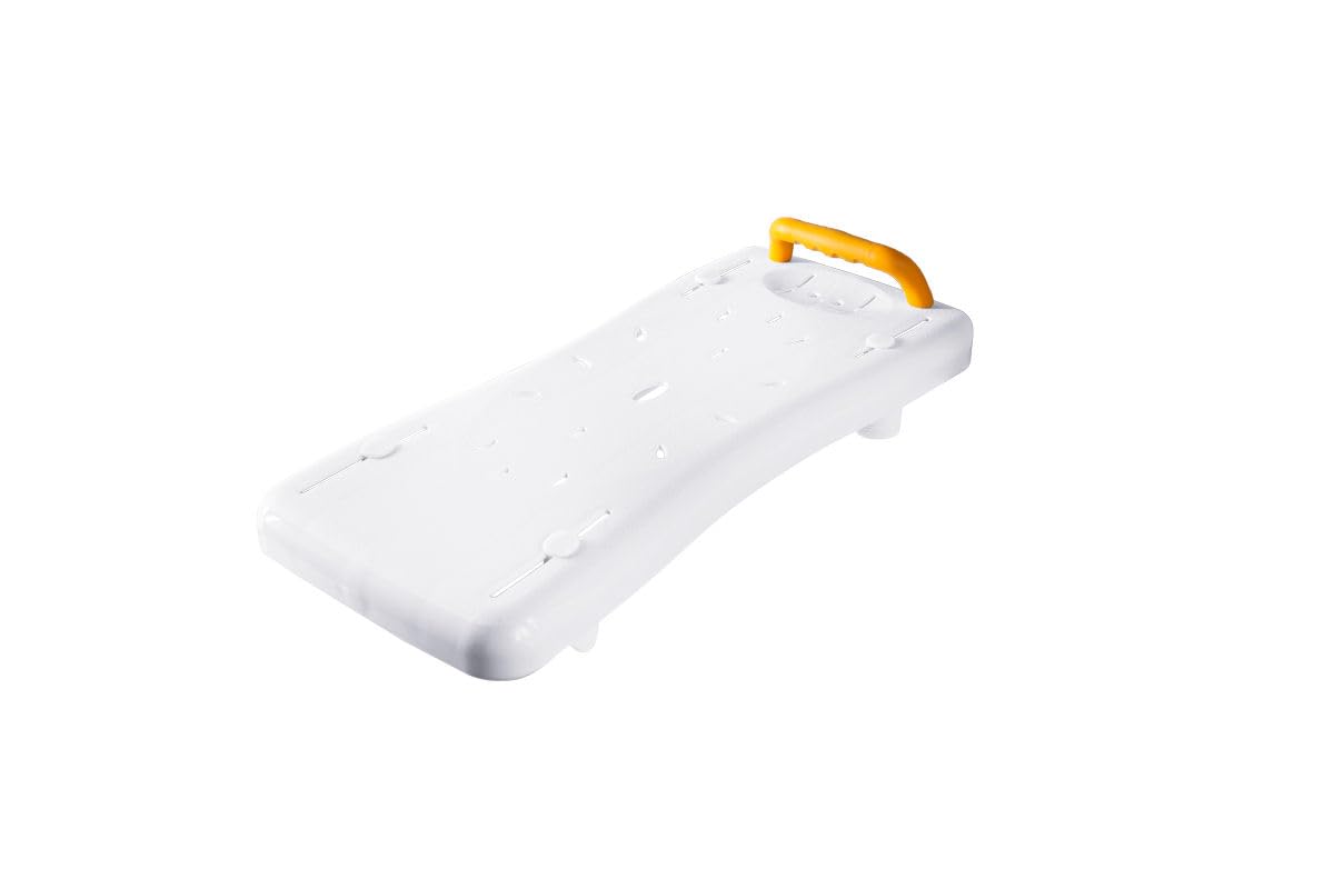 REHAFORUM MEDICAL - Tabla de bañera, color blanco y amarillo