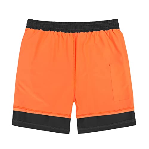 Mens Swim Shorts Mens Bathing Suits Mens Swim Trunks with Compression Liner Quick Dry Board Shorts Black L - Image 6