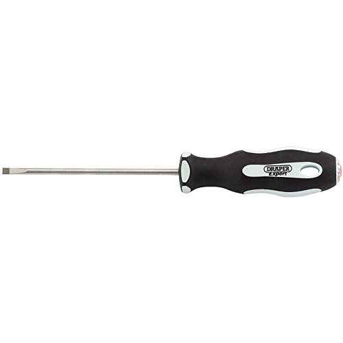 Draper 34971 Expert Plain Slot Soft Grip Parallel Tip Screwdriver, 3mm x 75mm, 3 X 75 Mm
